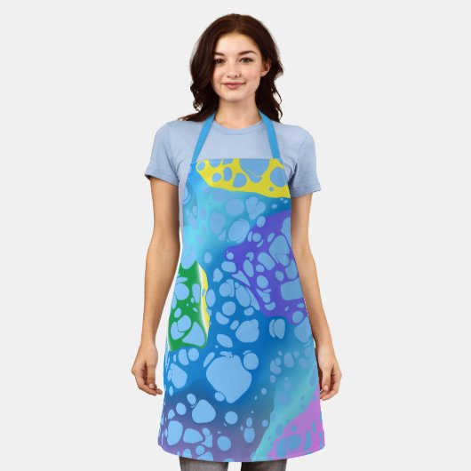 Tablier Blobs colorés (Porté)