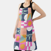 Tablier Bloc de couleur africain, motif géométrique. (Insitu)