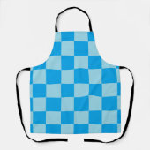 Tablier Blocs carrés bleus géométriques (Recto)
