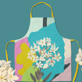 Tablier Blocs de couleur florale Oleander Fleuriste modern