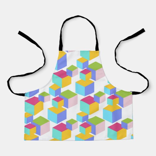 Tablier Blocs de jouets colorés Motif (Recto)