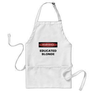 Tablier blond instruit d'avertissement