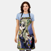 Tablier Blonde Fairy Floral Purple (Porté)