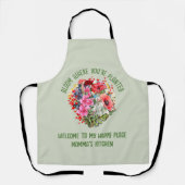 Tablier BLOOM Floral Personnalisé OÙ PLANTÉ (Recto)