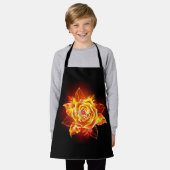 Tablier Blooming Fire Rose (Porté)