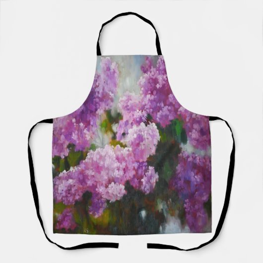 Tablier Blooming Lilac – Impressionist Spring Flowers (Recto)