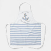 Tablier Blue Ancre Stripes Lake Beach Nom de la maison (Recto)