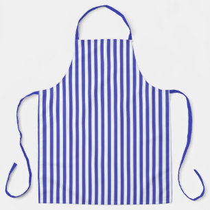 Tablier Blue And White Stripe Pattern Apron