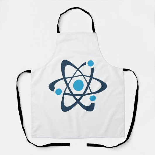 Tablier Blue Atom Science Design  (Recto)