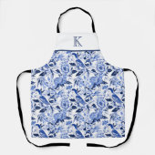Tablier Blue Bird Chinoiserie Monogram (Recto)