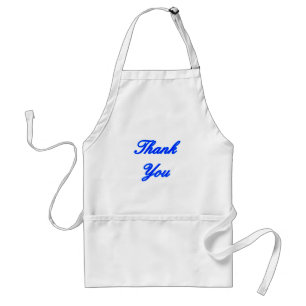 Tablier Blue Blue Merci Design Le MUSÉE Zazzle Cadeaux