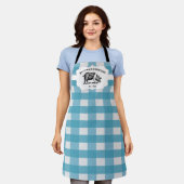 Tablier Blue Buffalo Plaid Farm Pig (Porté)