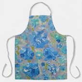 Tablier Blue Celebration Floral Apron (Recto)