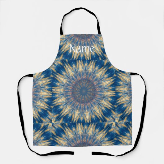 Tablier Blue Chakra Kaleidoscope Thunder_Cove (Recto)