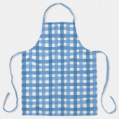 Tablier Blue Checkered Apron for Traditional Kitchen (Recto)
