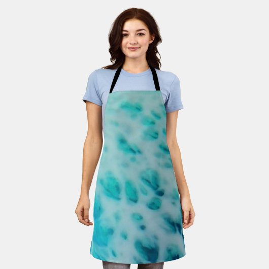 Tablier Blue Crush - Abstract Coastal Artwork  (Porté)