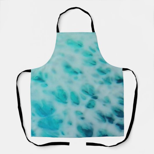 Tablier Blue Crush - Abstrait d'art côtier (Recto)