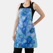 Tablier Blue Gentian Mountain Fleur sauvage Chef parfumé (Insitu)