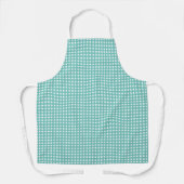 Tablier Blue Green Gingham Kitchen Apron  (Recto)