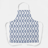 Tablier Blue grey and white diamond pattern (Recto)