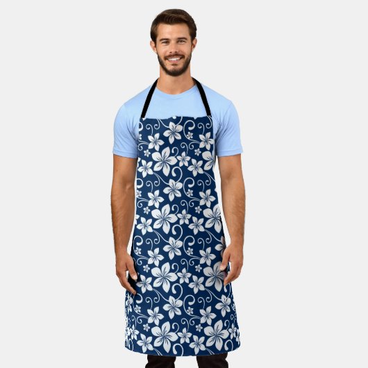 TABLIER BLUE HAWAII (MARINE) (Porté)