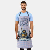 Tablier Blue House No Place Like Home  (Porté)