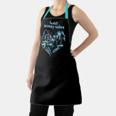 Tablier Blue Iridescente Salon des cheveux Outils Heart Bl (Insitu)