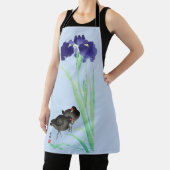 Tablier Blue Irises and Moorhens par Ohara Koson (Insitu)