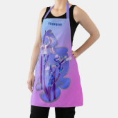 Tablier Blue Irises Floral Art Personnalisé (Insitu)