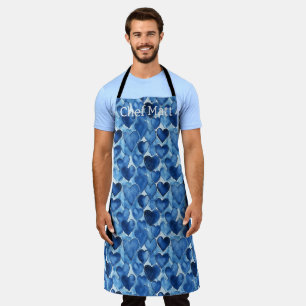 Tablier Blue Jean Hearts