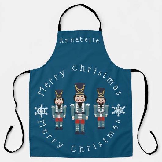 Tablier Blue Nutcrackers Personnaliser Apron (Recto)