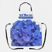 Tablier Blue periwinkel élégantes hydrangées florales (Recto)