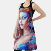 Tablier Blue Wave Goddess Ocean World Imaginaire Art (Insitu)