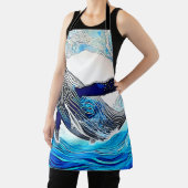 Tablier Blue Whale Wave Art (Insitu)