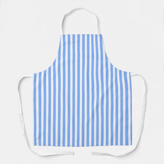 Tablier Blue White Stripes Chef Baker Caterer (Recto)
