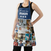 Tablier Blue World's Best Grand-père Photo Collage (Insitu)