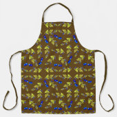 Tablier Blueberries Feuilles  Brown (Recto)