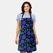 Tablier Blueberries Motif sans faille (Porté)