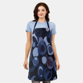 Tablier Blueberry moderne Abstrait (Porté)