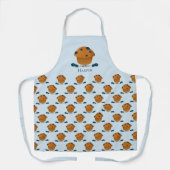 Tablier Blueberry Muffin Food Blue Cartoon Brown (Recto)