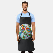 Tablier Bluebirds en verre doux (Porté)