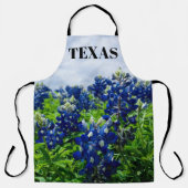 Tablier Bluebonnets Blue Floral Texas Texan Elegant (Recto)
