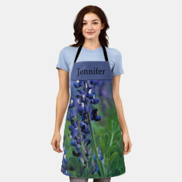 Tablier Bluebonnets Texas Fleurs Bleu Floral Lupine