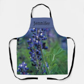 Tablier Bluebonnets Texas Fleurs Bleu Floral Lupine (Recto)