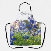 Tablier Bluebonnets Texas Fleurs Bleu Floral Lupine (Recto)