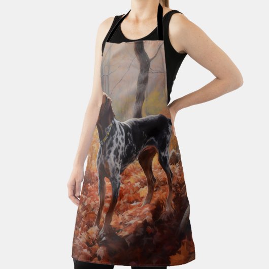 Tablier Bluetick Coonhound en automne Leaves automne Inspi (Insitu)