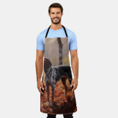 Tablier Bluetick Coonhound en automne Leaves automne Inspi (Porté)