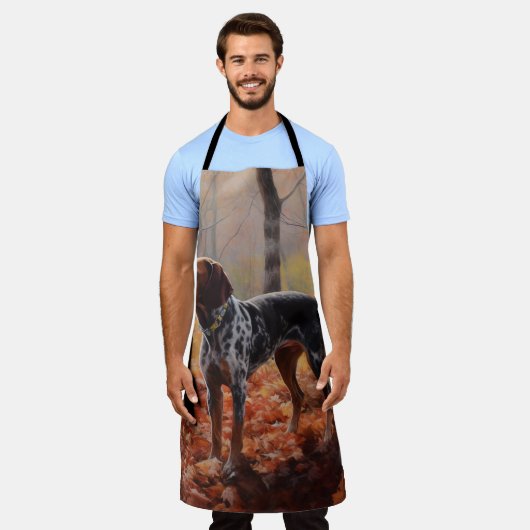 Tablier Bluetick Coonhound en automne Leaves automne Inspi (Porté)