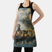 Tablier Bluetick Coonhound Noël Festive Voyage (Insitu)