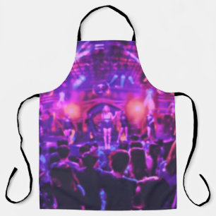 Tablier Blurred of club party in pastel color style on sof